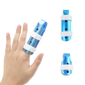 Finger Splint L M S 3pcs，Trigger Finger Splint Middle Index Finger Splint for Mallet Osteoarthritis Finger Stiffness Sprain Fracture Joint Dislocation, Aluminum Alloy Kids Finger Splint