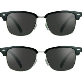 proSPORT Classic Reading Sunglass Reader for Men & Women - NOT BIFOCAL Horn Rimmed Frame