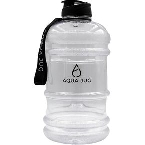 Big Water Bottle, Dishwasher Safe BPA Free Drinking Water, Dark Knight Black 2.2L, Great for Gym Fitness Workout Sports Hiking and More