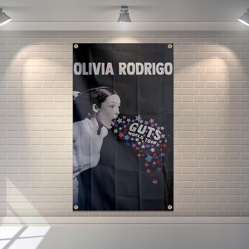 Olivia Singer 3x5Ft Tapestry Rodrigo Guts Tapestry with 4 Grommets Music Album Cover Wall Hanging for Outdoor Indoor Decor in Saudi Arabia