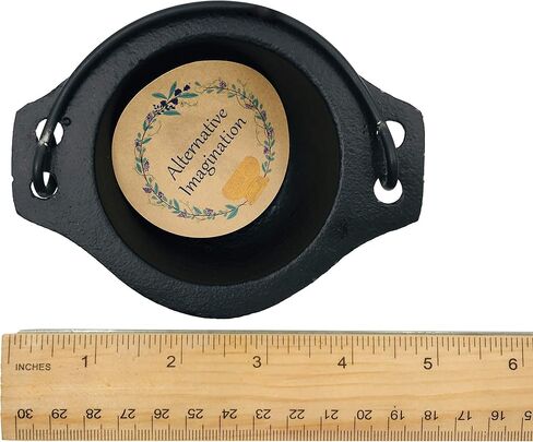 Cast Iron Cauldron - Charcoal Incense Burner, Halloween Decor, Altar Supplies - 3 Inch Diameter in Saudi Arabia