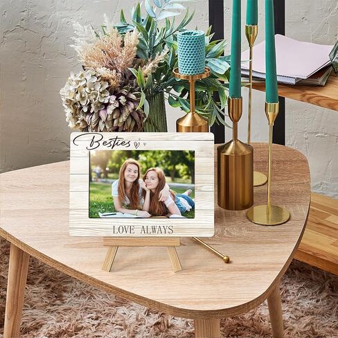Bestie Photo Frame, Bestie Love Always Frames, Friend Birthday Gifts For Women, Best Friend Friendship Gifts For Women Friends Birthday Christmas, Tabletop Picture Frame With Easel (A43) in Saudi Arabia