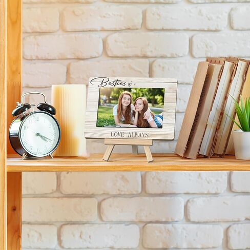 Bestie Photo Frame, Bestie Love Always Frames, Friend Birthday Gifts For Women, Best Friend Friendship Gifts For Women Friends Birthday Christmas, Tabletop Picture Frame With Easel (A43) in Saudi Arabia