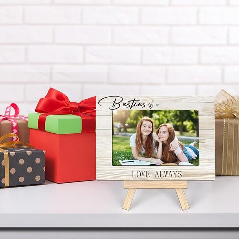 Bestie Photo Frame, Bestie Love Always Frames, Friend Birthday Gifts For Women, Best Friend Friendship Gifts For Women Friends Birthday Christmas, Tabletop Picture Frame With Easel (A43) in Saudi Arabia