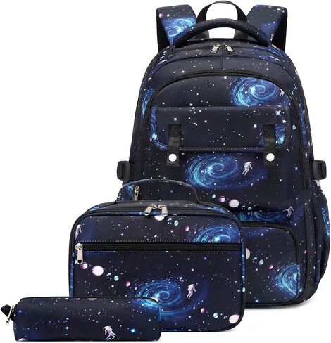 حقيبة ظهر للأولاد، حقيبة ظهر Galaxy للأولاد، حقائب مدرسية للكتب الابتدائية، حقيبة ظهر للمدرسة الابتدائية، حقيبة ظهر للأطفال مع صندوق غداء وحقيبة أقلام in Kuwait