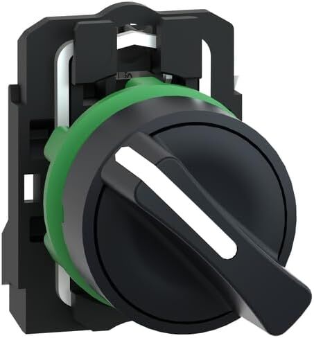 Schneider Electric XB5AD21 Harmony XB5 Selector Switch for Industrial Machinery with Plastic Bezel, 2 Positions, Stay Put Operation, 1NO in Saudi Arabia
