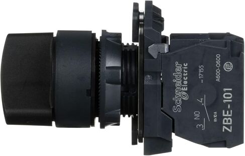 Schneider Electric XB5AD21 Harmony XB5 Selector Switch for Industrial Machinery with Plastic Bezel, 2 Positions, Stay Put Operation, 1NO in Saudi Arabia