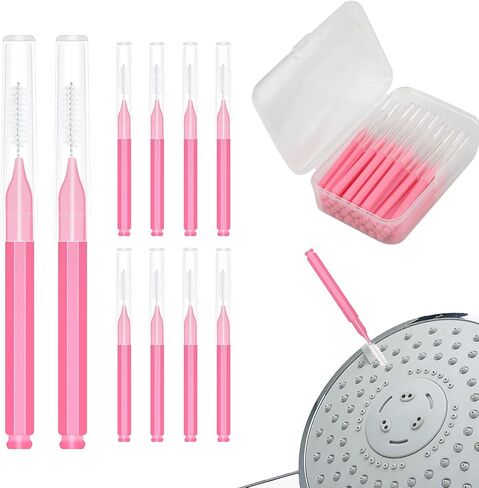 40pcs Shower Head Nozzle Cleaning Brushes, Tiny Brushes Multifunctional Mini Cleaning Tools for Small Hole Shower Head (Blue) in Saudi Arabia