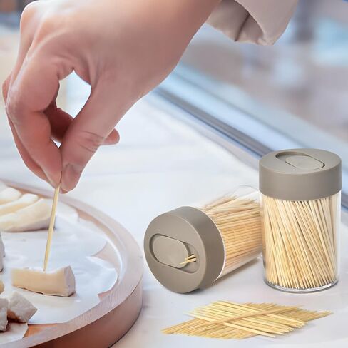 Wooden Toothpicks 500 Count with Toothpick Container Sturdy Smooth Finish Bamboo Tooth Picks for Teeth，Party，Dessert in Saudi Arabia