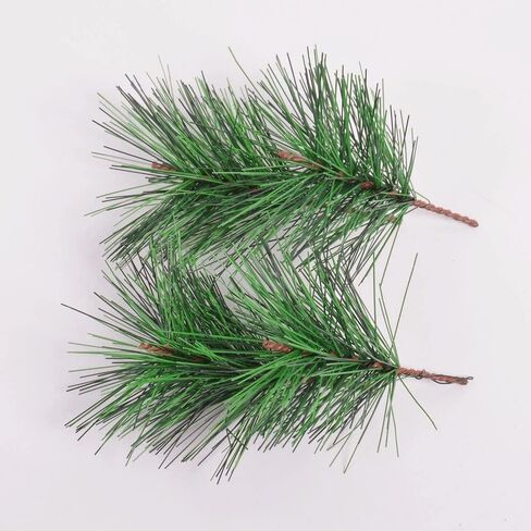 Artificial Green Pine Needles Branches Fake Small Pine Twigs Stems Evergreen Picks Holiday Tree Decorations in Saudi Arabia