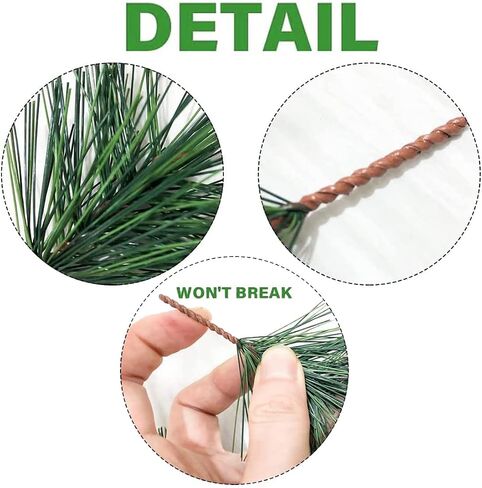 Artificial Green Pine Needles Branches Fake Small Pine Twigs Stems Evergreen Picks Holiday Tree Decorations in Saudi Arabia