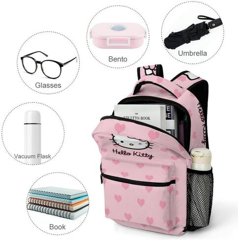 Kawaii Backpack Cartoon Cat Backpack Backpack School Bookbag Cute Fashion Backpack Travel Backpacks, Style 1 in Saudi Arabia