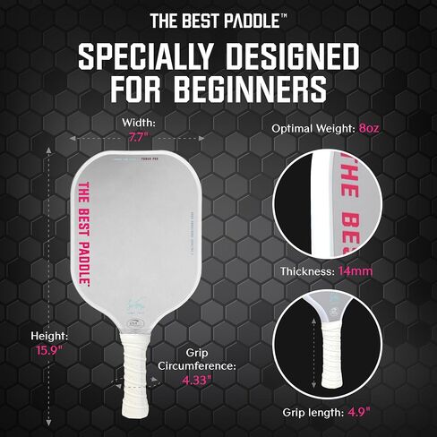 USAPA Certified Pickleball Starter Kit - Pickleball Paddles Set of 2, 2 Pickle Ball Rackets, 4 Balls, 1 Bag, Pickle-Ball Equipment in Saudi Arabia