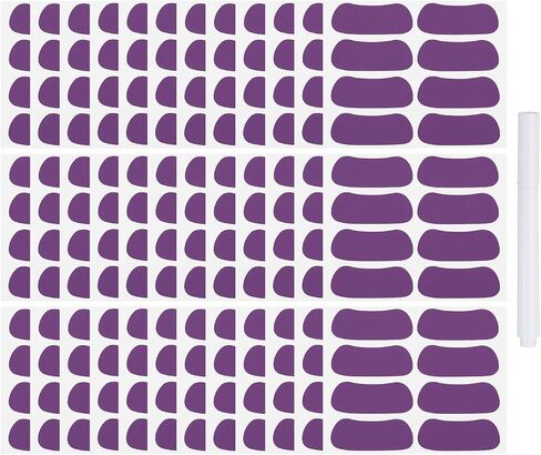 PATIKIL Sports Eye Black Stickers Set, 144 Pairs Adhesive Breathable Eye Strips Face Stickers with 1Pcs White Pencil for Baseball Football Softball Lacrosse Fans on Game Day, Black in Saudi Arabia
