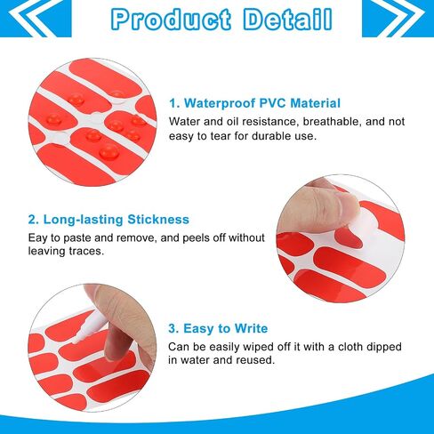 PATIKIL Sports Eye Black Stickers Set, 144 Pairs Adhesive Breathable Eye Strips Face Stickers with 1Pcs White Pencil for Baseball Football Softball Lacrosse Fans on Game Day, Black in Saudi Arabia