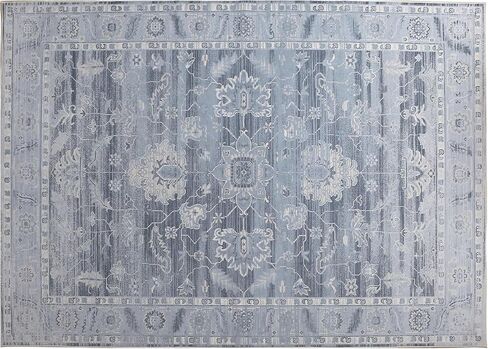 Poboton Vintage Area Rug 6x9 Blue Soft Oriental Rug for Bedroom Low-Pile Rug for Entryway Antique Non-Slip Rug for Living Room Washable Carpet for Kitchen Room Old-Fashioned Bedroom Rug in Saudi Arabia