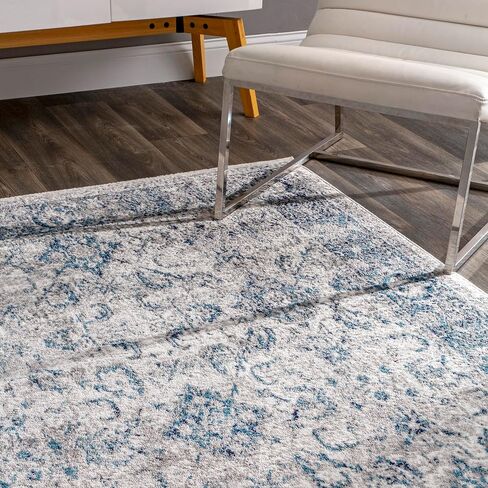 سجادة منطقة NuLOOM Vintage Anaelle، مقاس 10.16 سم × 15.24 سم، أزرق in Saudi Arabia