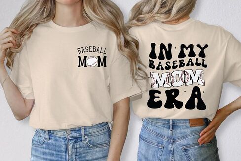 Baseball Mom Shirt for Women Game Day Baseball Graphic T-Shirt Casual Short Sleeve Tee Tops in Saudi Arabia