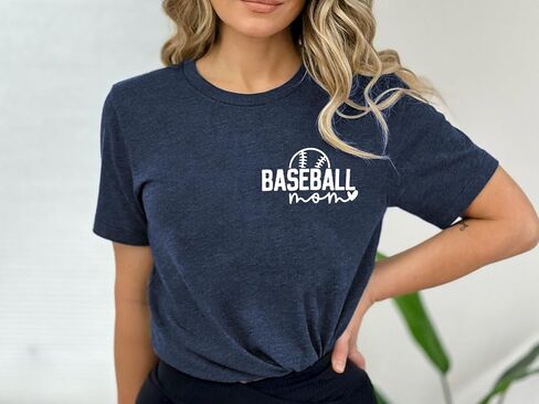 Baseball Mom Shirt for Women Game Day Baseball Graphic T-Shirt Casual Short Sleeve Tee Tops in Saudi Arabia