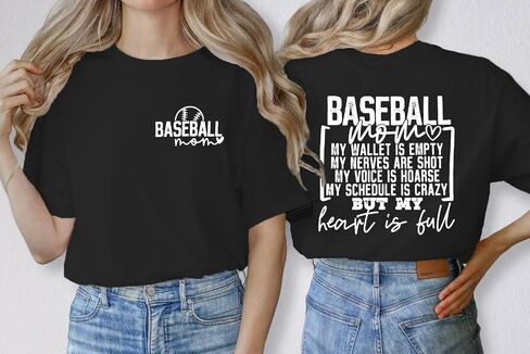 Baseball Mom Shirt for Women Game Day Baseball Graphic T-Shirt Casual Short Sleeve Tee Tops in Saudi Arabia