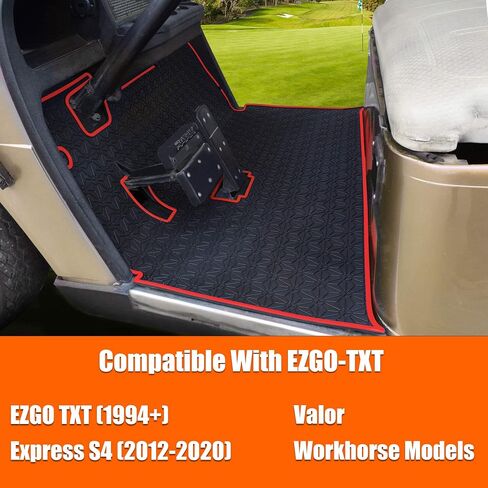 سجادات أرضية عربة الجولف من NOKINS لـ EZGO TXT (1994-up)، Express S4 (2012-2020)، موديلات عربة الجولف Valor & Workhorse، سجادة بطانة أرضية عربة الجولف ذات تغطية كاملة in Saudi Arabia