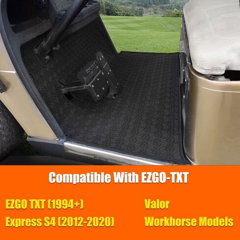 NOKINS Golf Cart Floor Mats for EZGO TXT (1994-up), Express S4 (2012-2020), Valor & Workhorse Golf cart Models,Full Coverage Golf Cart Floor Liner Mat in Saudi Arabia
