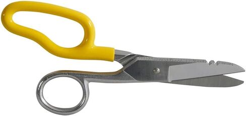 Klein Tools 2100-8 Scissors, Made in USA, Electrician Free Fall Snips, Stainless Steel Cut 19 and 23 AWG Electrical Communication Wire, Cable and Cordage in Kuwait