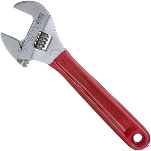 Klein Tools D506-4 Adjustable Drive Wrench, Forged with High Polish Chrome Finish and a plastic dipped handle, 4-Inch in Saudi Arabia