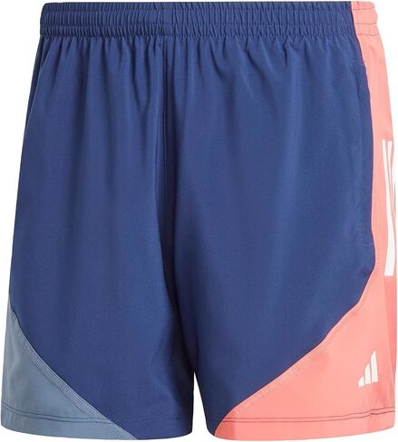 شورت رجالي من adidas Own The Run Base Colorblock، أزرق داكن/حبر Preloved/قرمزي Preloved، مقاس XX-Large in Saudi Arabia