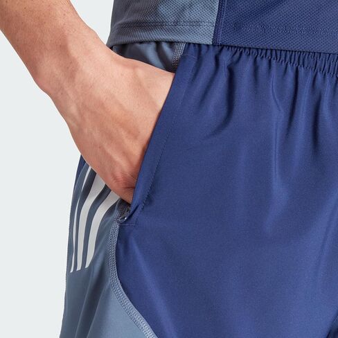 شورت رجالي من adidas Own The Run Base Colorblock، أزرق داكن/حبر Preloved/قرمزي Preloved، مقاس XX-Large in Saudi Arabia