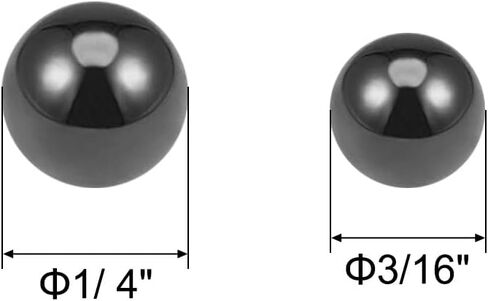 uxcell 1/4", 3/16" Ceramic Bearing Balls, Si3N4 Silicon Nitride Ball G5 Precision 50pcs in Saudi Arabia