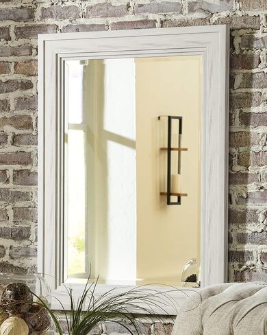 Signature Design by Ashley Jacee Casual 40" Accent Mirror, Gray in Kuwait