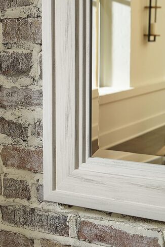 Signature Design by Ashley Jacee Casual 40" Accent Mirror, Gray in Kuwait