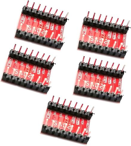 5 قطع A4988 - لوحة وحدة تشغيل المحرك المتدرج باللون الأحمر مع مشتت حراري من الألومنيوم متوافق مع سلالم 1.4 طابعة ثلاثية الأبعاد أو آلة CNC أو الروبوتات - LIONX in Kuwait