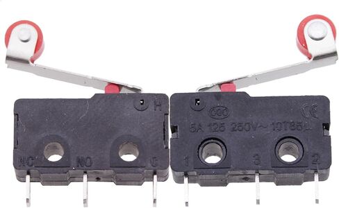14PCS AC 250V 5A SPDT 1NO 1NC Tacho Micro Switch Tripod Miniature Limit Switch with Roller for Computer Automotive Electronics Communication Equipment Testing Instrument in Saudi Arabia