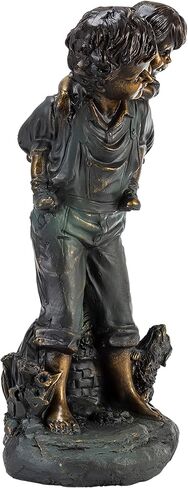 Alpine Corporation 19 بوصة طويل القامة للأولاد في الأماكن المغلقة/الخارجية يجلس للقراءة مجموعة تمثال للكتب ديكور فني للفناء in Kuwait