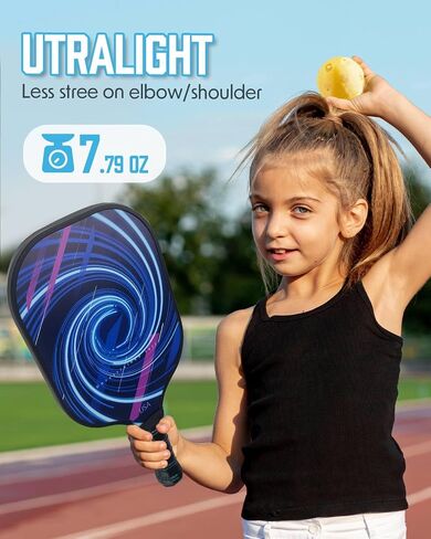Victoper Pickleball Paddles, USAPA Approved Lightweight Pickleball Rackets Ball Sets, Carbon Fiberglass Surface Pickleball Set of 2 Rackets with 4 Pickleballs Balls and 1 Bag for Men Women Kid in Saudi Arabia