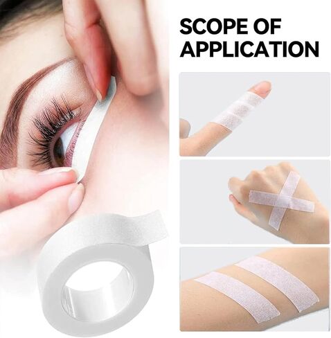 Nicime 10 Rolls 0.5 Inch Breathable Skin Tape, Face Tape Nose Tape, Flexible Stretch Bandages for Wound Injuries Swelling Sports (10Yards/Roll, White) in Kuwait