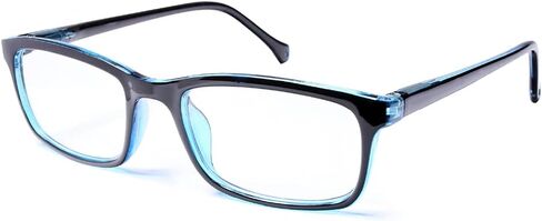 Blue Light Blocking Reading Glasses for Men and Women | Anti Eyestrain, Computer Reading Glasses, Gaming Glasses, TV Glasses for Women and Men (Black, 0.00 Strength) in Saudi Arabia