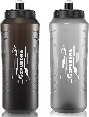GIFUBOWA 32 oz Squeeze Water Bottle Bpa Free Easy Grip for Sports and Bike 2 Pack in Saudi Arabia