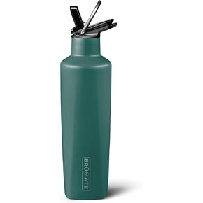 BrüMate ReHydration Mini Kids Water Bottle | 100% Leakproof Insulated Water Bottle for Kids with Straw | Stainless Steel Water Canteen | Perfect Kids Water Bottle for School | 16oz (Matte Hunter)