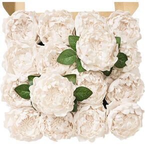 TINGE TIME زهور الفاوانيا المزهرة الاصطناعية للديكور ذو المظهر الحقيقي 16 قطعة من الزهور المزيفة باللون البرتقالي المحروق مع جذع لباقات الزفاف DIY ديكور المنزل القطع المركزية لحفلات الزفاف in Kuwait