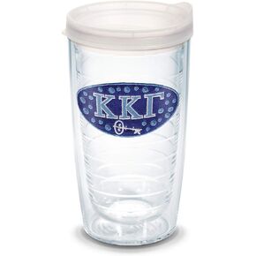 Tervis Sorority - Kappa Kappa Gamma Tumbler with Emblem and Frosted Lid 24oz, Clear in Saudi Arabia