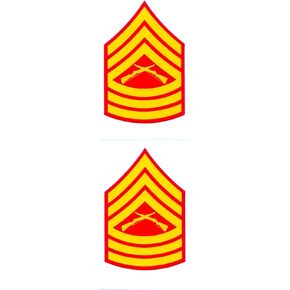 Marine Corps E-8 Master Sergeant Mini Decals Stickers 1 1/2"