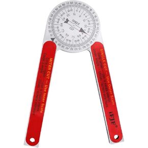 iFJF Miter Saw Protractor Replacement for #505P-7 Internal and External Bevel Angle Finder with Laser Dial for Carpenters Plumbers and Construction Trades