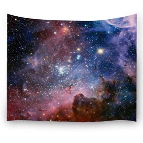 Ihome888 Space Tapestry, Outer Universe Star Galaxy Large Tapestries Wall Hanging for Bedroom Living Room Dorm, 90 x 70 Inch, Colorful