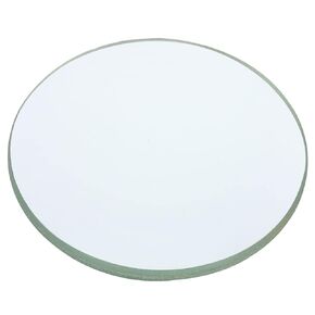 PATIKIL 4" (100mm) Focal Length Double Convex Lens, 3 Pack 50mm Diameter 9mm Height Glass Optically Polished Round Edges Lens for Physics Experiment, Clear