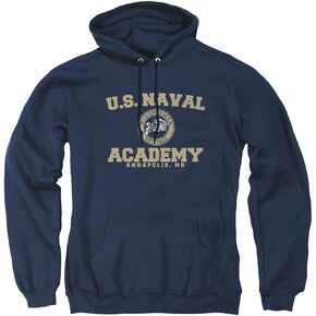 LOGOVISION Us Naval Academy Official Circle Logo Unisex Adult Pull-Over Hoodie