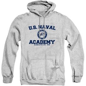 LOGOVISION Us Naval Academy Official Circle Logo للجنسين الكبار هوديي