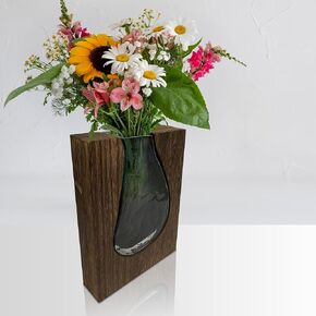 | Decorative Flower Vase | Exquisite Vase for Flowers | Elegant Entryway Centerpiece | Coffee Table Decor | Ideal Gift for a Wedding, Anniversary, or Hosuewarming